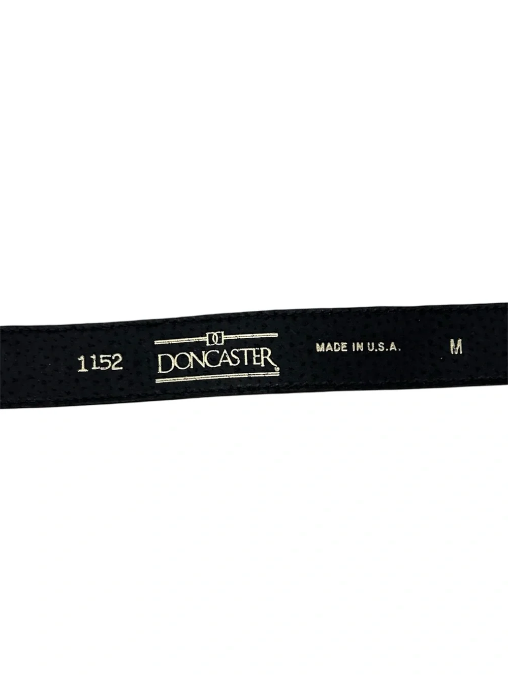 Vintage Doncaster Brown Suede Belt with Gold/Silver Cable Buckle